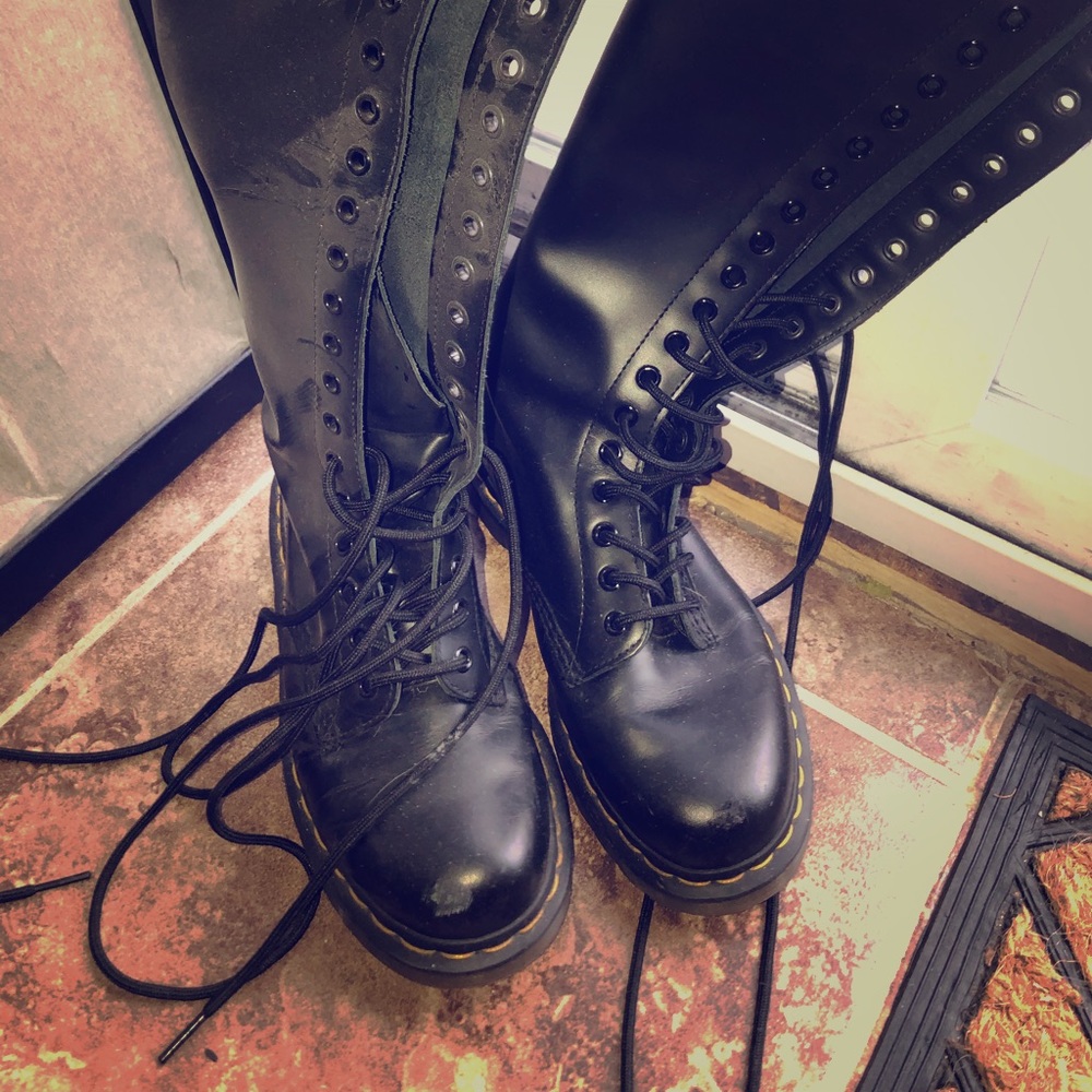 Knee high doc martens
